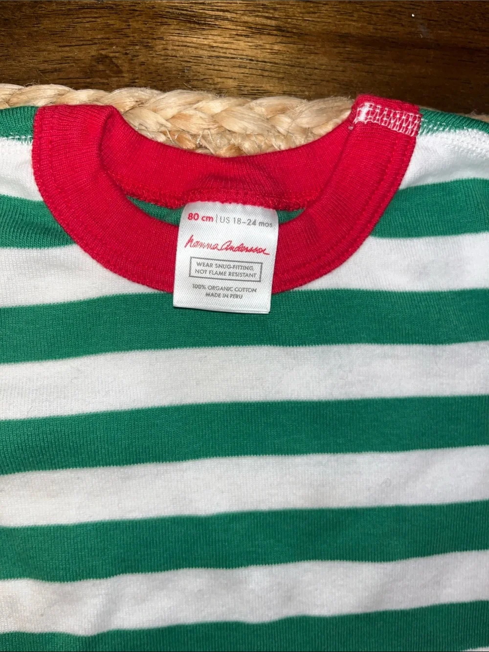Hanna Andersson pajama set 18-24m Christmas  long sleeve